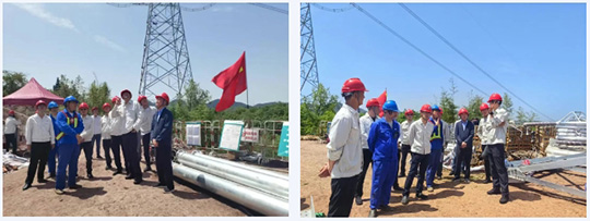 國網(wǎng)四川省電力公司超高壓分公司領(lǐng)導(dǎo)蒞臨渝昆高鐵錦蘇直流遷改工程項(xiàng)目現(xiàn)場(chǎng)檢查指導(dǎo)
