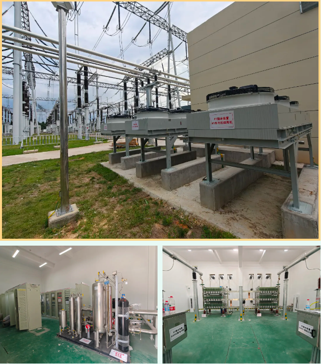 國網(wǎng)江西超高壓公司500kV樂平變電站固定式直流融冰裝置項目投運，筑牢電網(wǎng)防冰抗冰“安全屏障”?